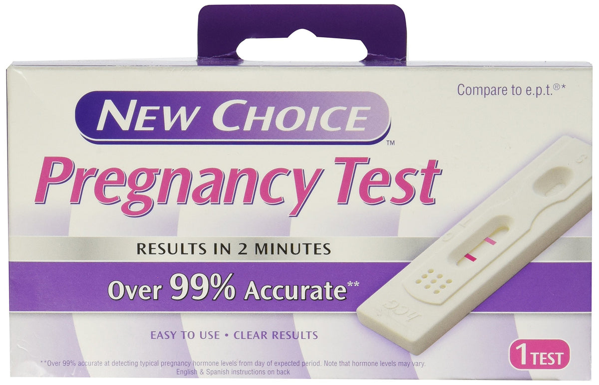 New Choice Pregnancy Test kit with result window