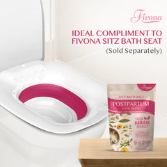 New mom using Postpartum care soak for recovery