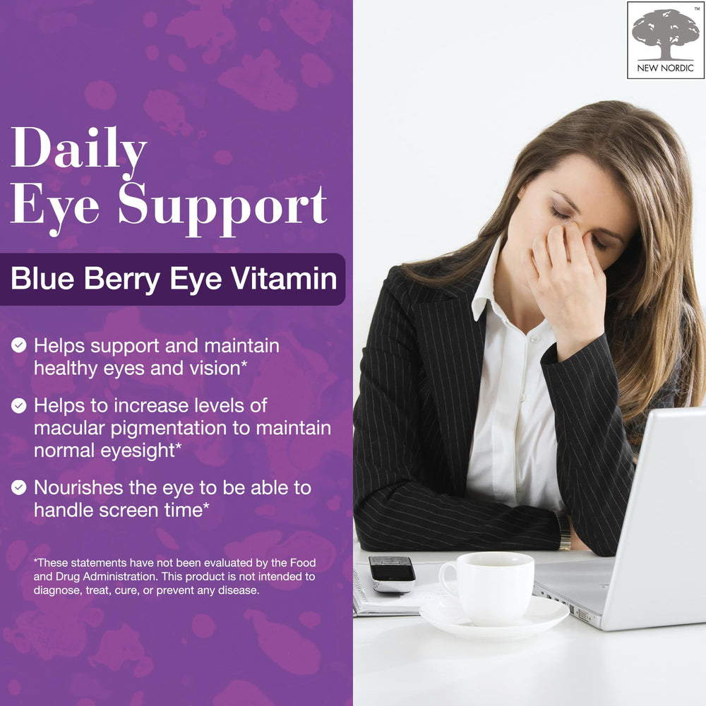 Box packaging for NEW NORDIC Blue Berry Eye Vitamin
