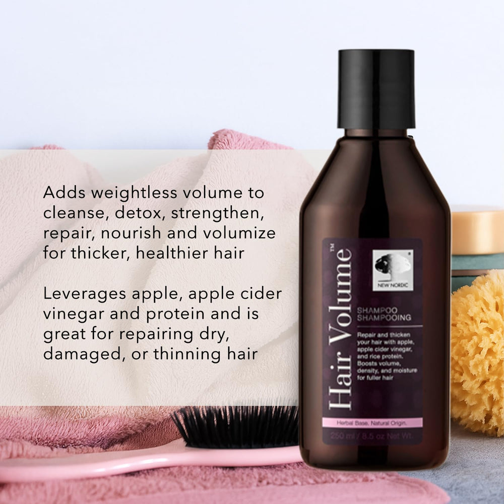 Shampoo lather and volume boost on wet hair