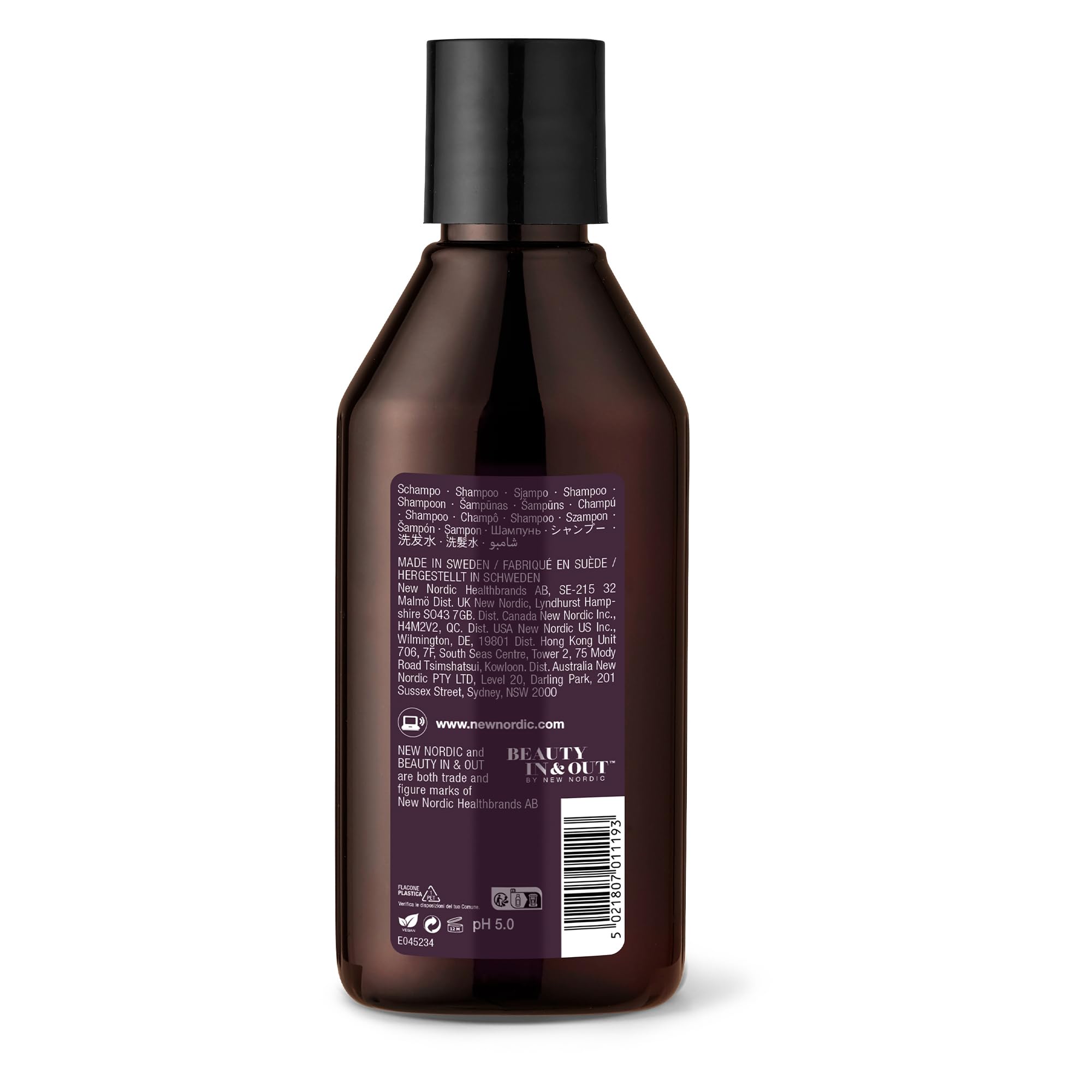 Application shot showing shampoo cleansing hair in shower