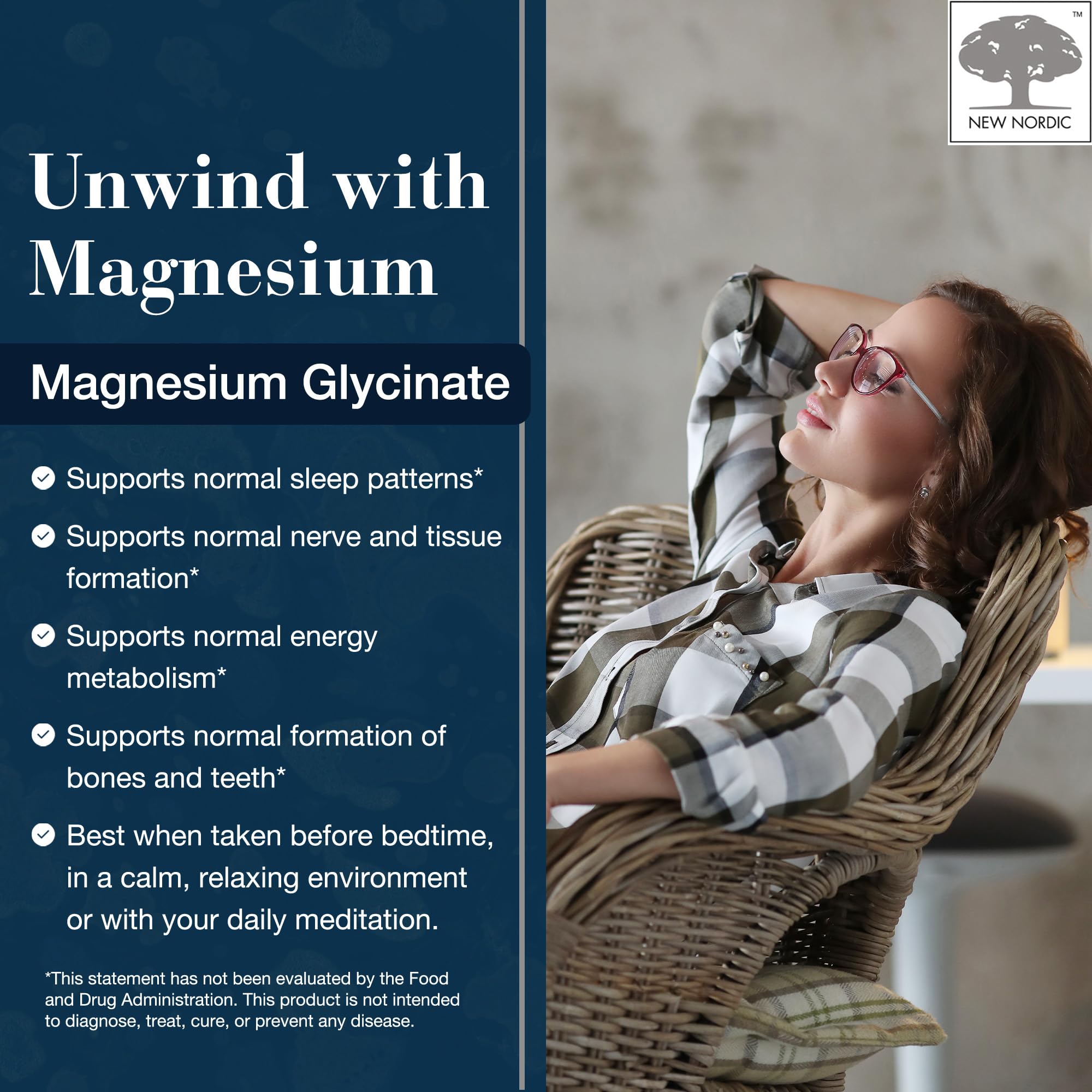 Pine bark extract in New Nordic Magnesium Glycinate formula