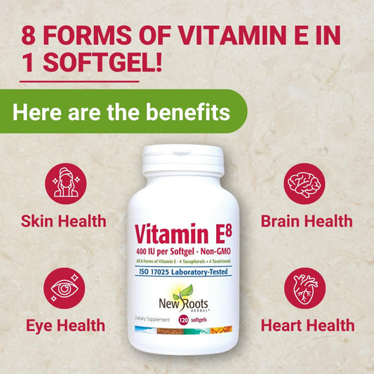 Close-up of Vitamin E 400 IU softgels