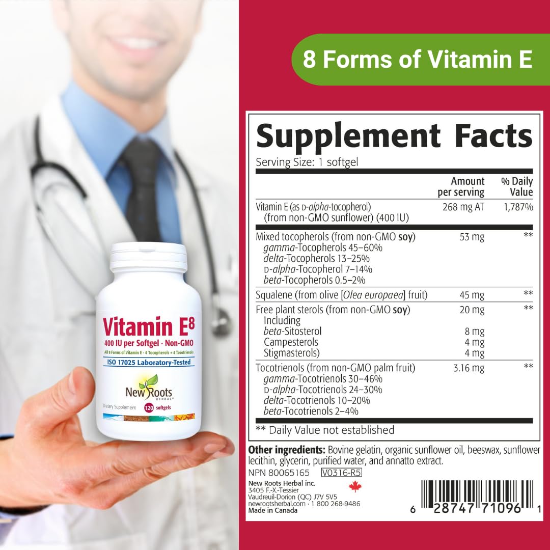 Non-GMO vitamin E ingredients and shell