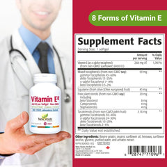 Non-GMO vitamin E ingredients and shell