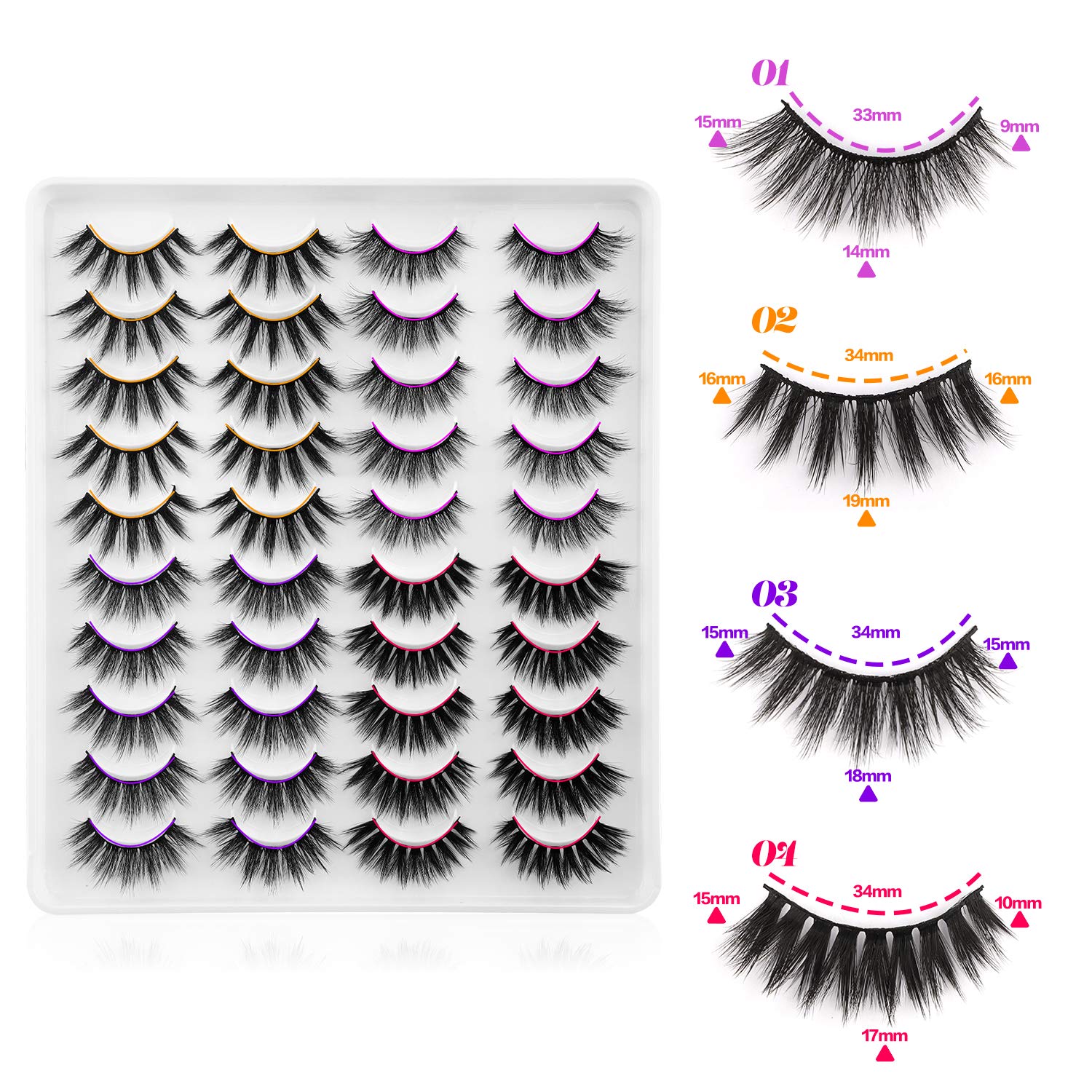 Newcally handcrafted lashes close-up showing precise knot details.