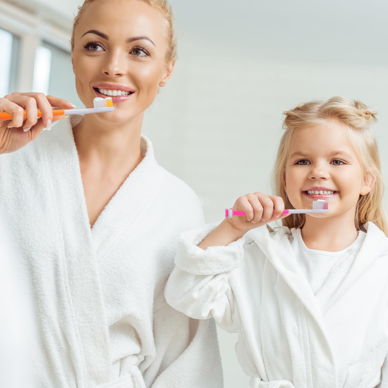Orange shark-themed kids toothbrush
