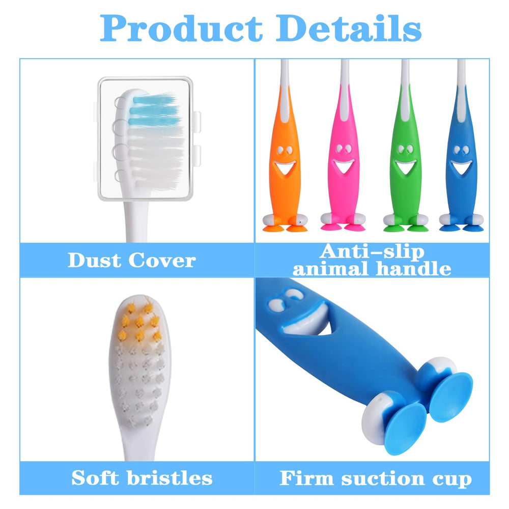 Toothbrush with suction cup base