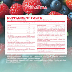 Berry greens powder with chlorella and spirulina