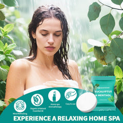 NEWFEIFAN menthol shower steamer provides invigorating freshness for a revitalizing shower.