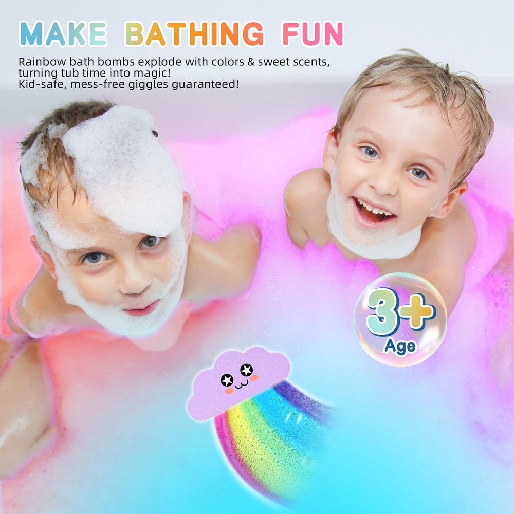 NEWFEIFAN bath bombs reveal surprise colors during tub time.
