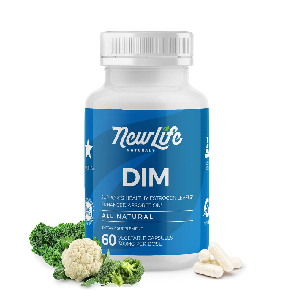 NewLife Naturals DIM 300mg supplement bottle – front view
