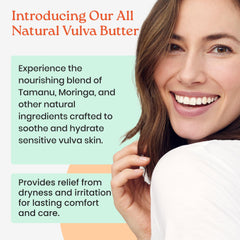 NewLife Naturals JButter Balm texture closeup demonstrates melt-in feel for delicate vulva skin.