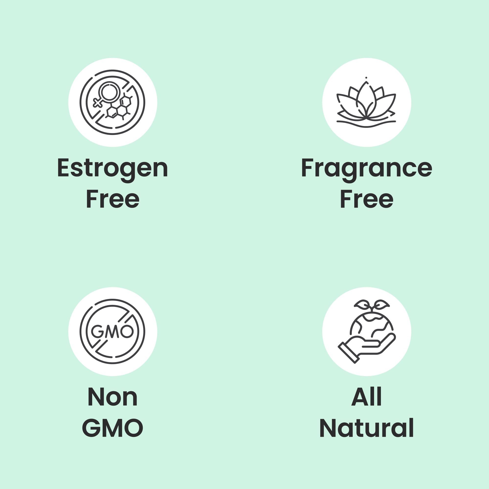 NewLife Naturals menopause-support image conveys estrogen-free moisture for hormonal transitions.