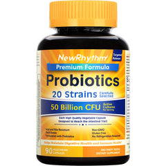 NewRhythm Probiotics 50B CFU, 20 strains, 90 capsules