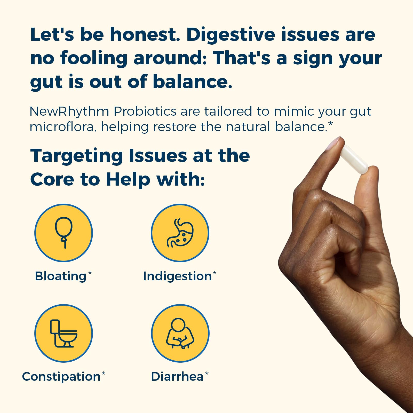 Graphic illustrating targeted release technology for probiotics