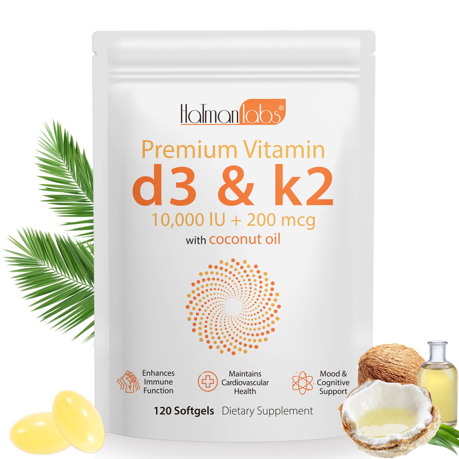 Newseel Vitamin D3 K2 Capsules bottle front view