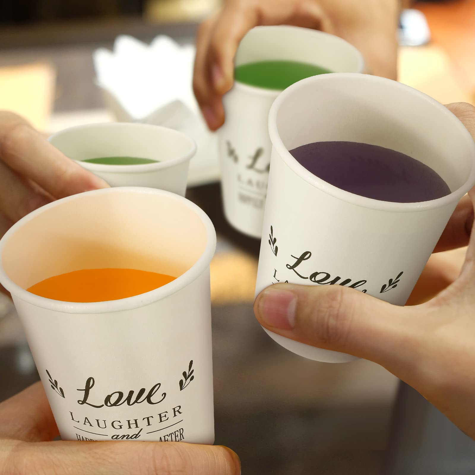 Newtay wedding tableware 9oz cups provide clean, elegant drinkware at receptions.