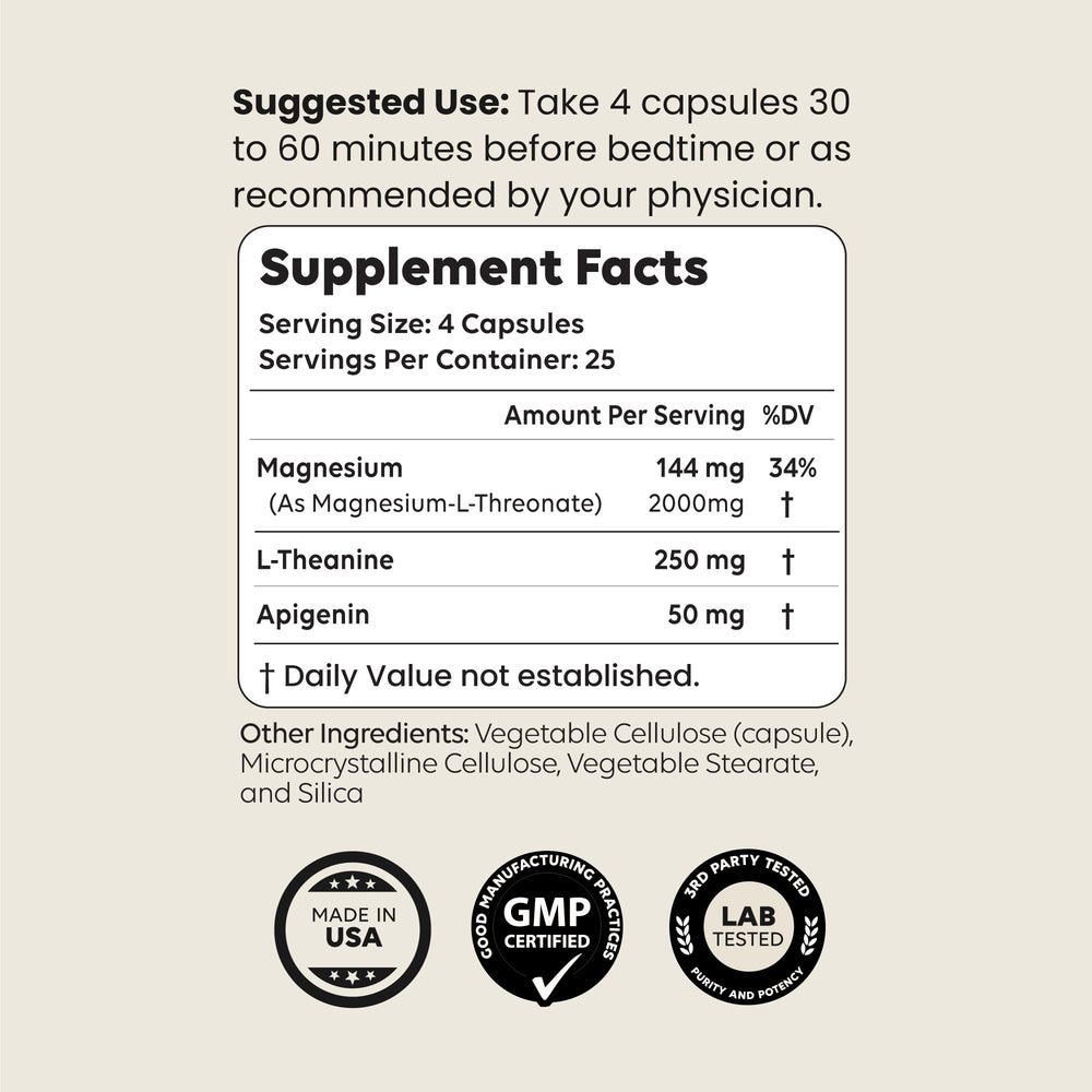 Newt's Sleep Aid bottle back label showing ingredients and dosage