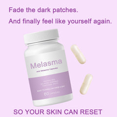Supplement facts and ingredients label for Newureho Melanina Anti-Melasma
