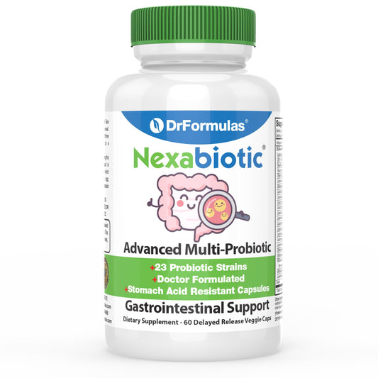 Bottle of Nexabiotic Multi Probiotic 60-count