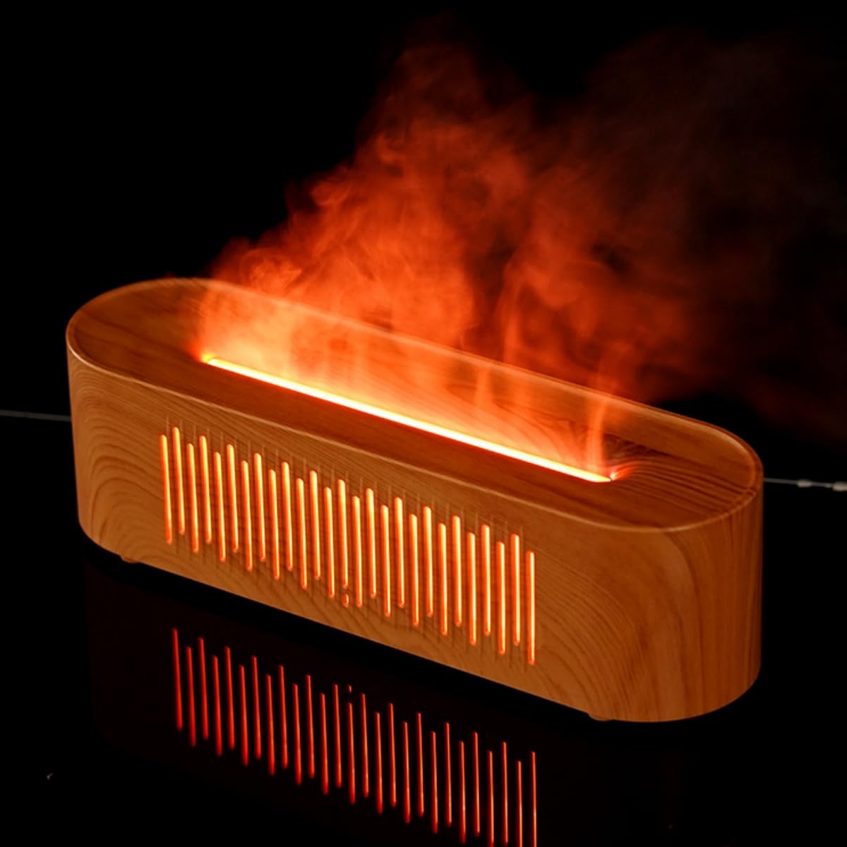 NEX&CO Infuser wood grain finish adds natural decor and soothing ambience.