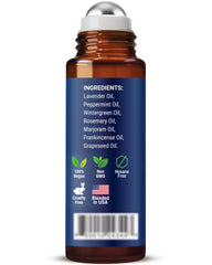 Packaging and bottle display for Muscle Relief Roll-On