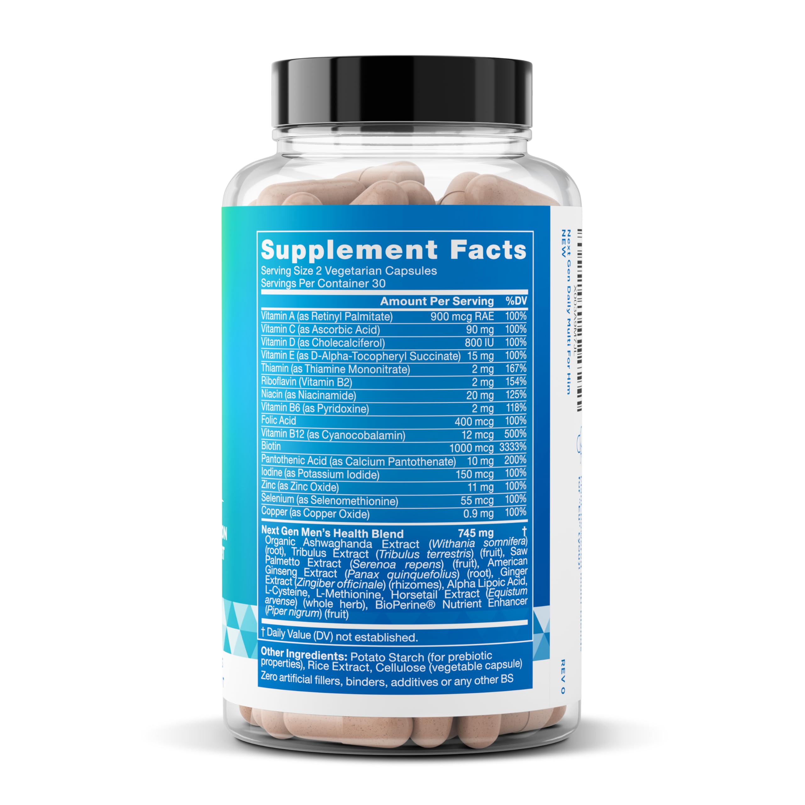 60 vegetarian capsules packaging