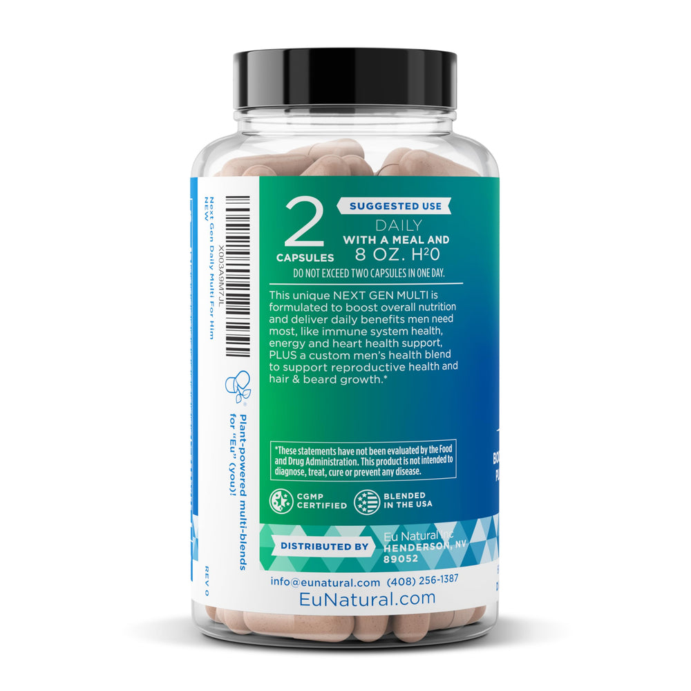 Ingredients and nutrient blend of Next Gen Multi for Him