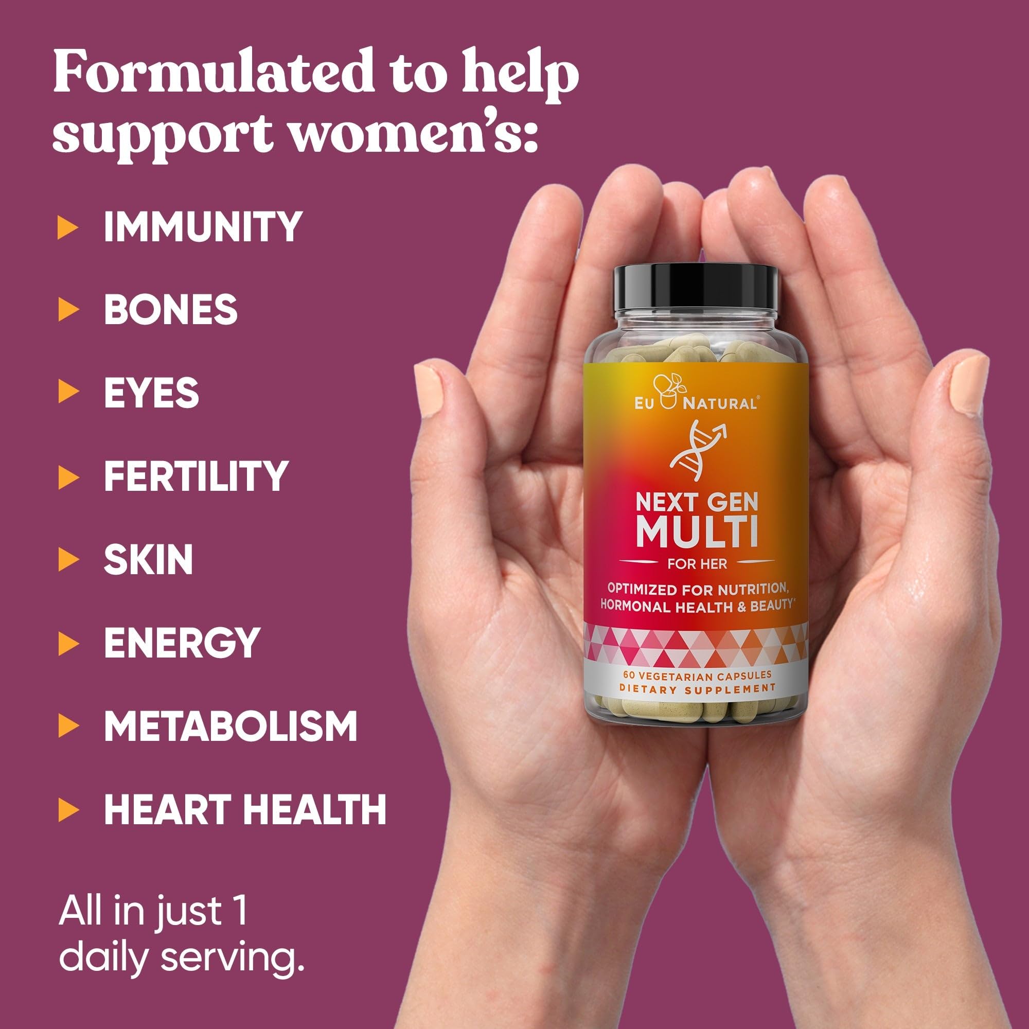 Close-up of 60 vegetarian soft capsules