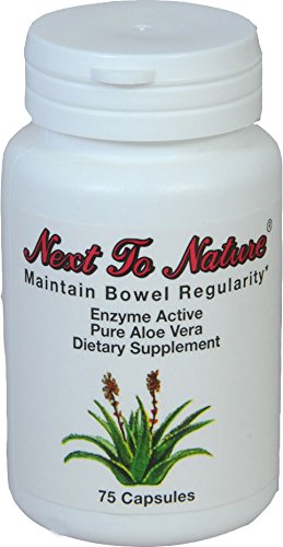 Next to Nature Aloe Vera Capsules bottle on a clean background