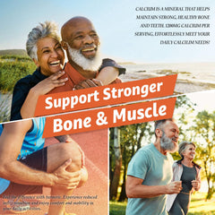 Illustration of bone support with calcium gummies