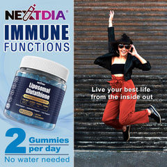 Lifestyle shot of wellness with gummies