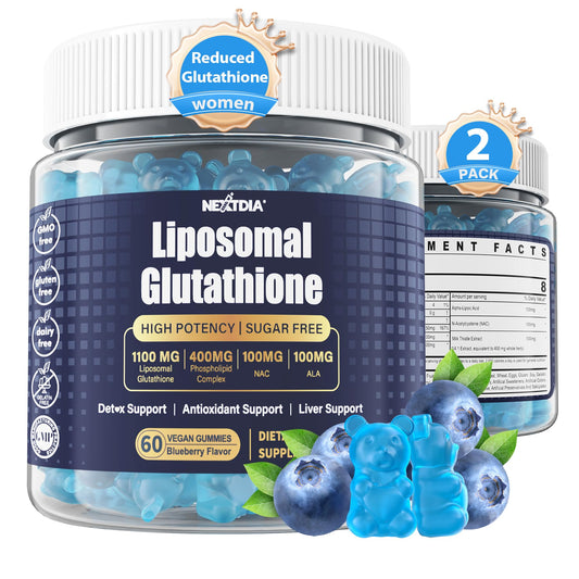 Nextdia Liposomal Glutathione Gummies bottle front view