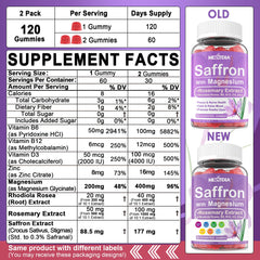 Nextdia saffron gummies pack open showing convenient 2-pack design