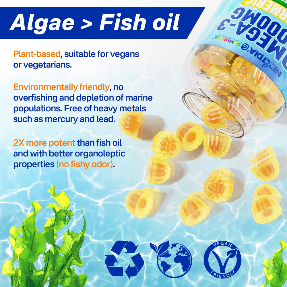 Gelatin-free vegan omega-3 gummies by Nextdia