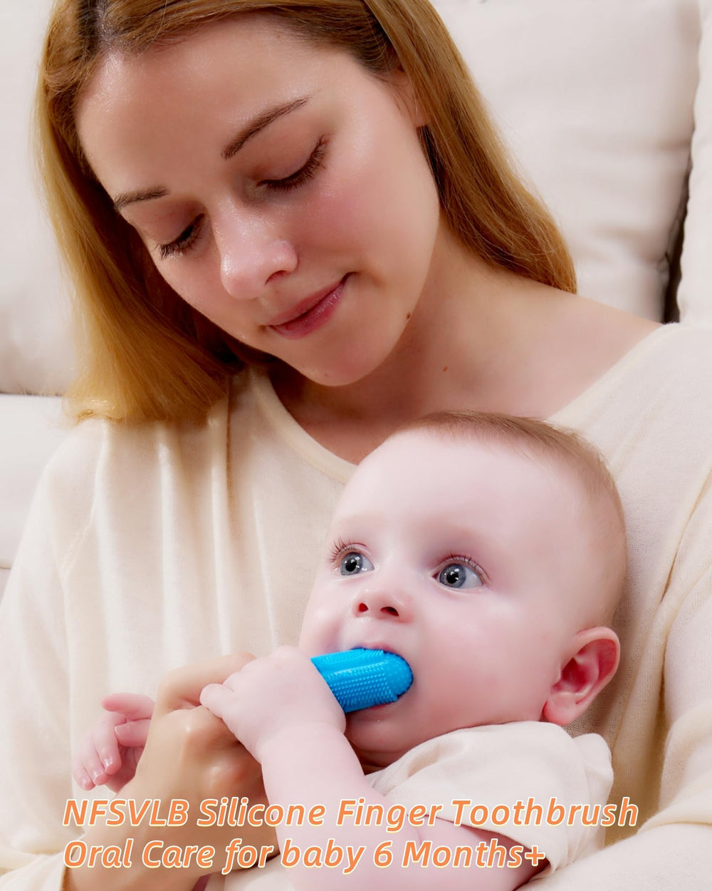 Food-grade silicone material used for baby finger toothbrush