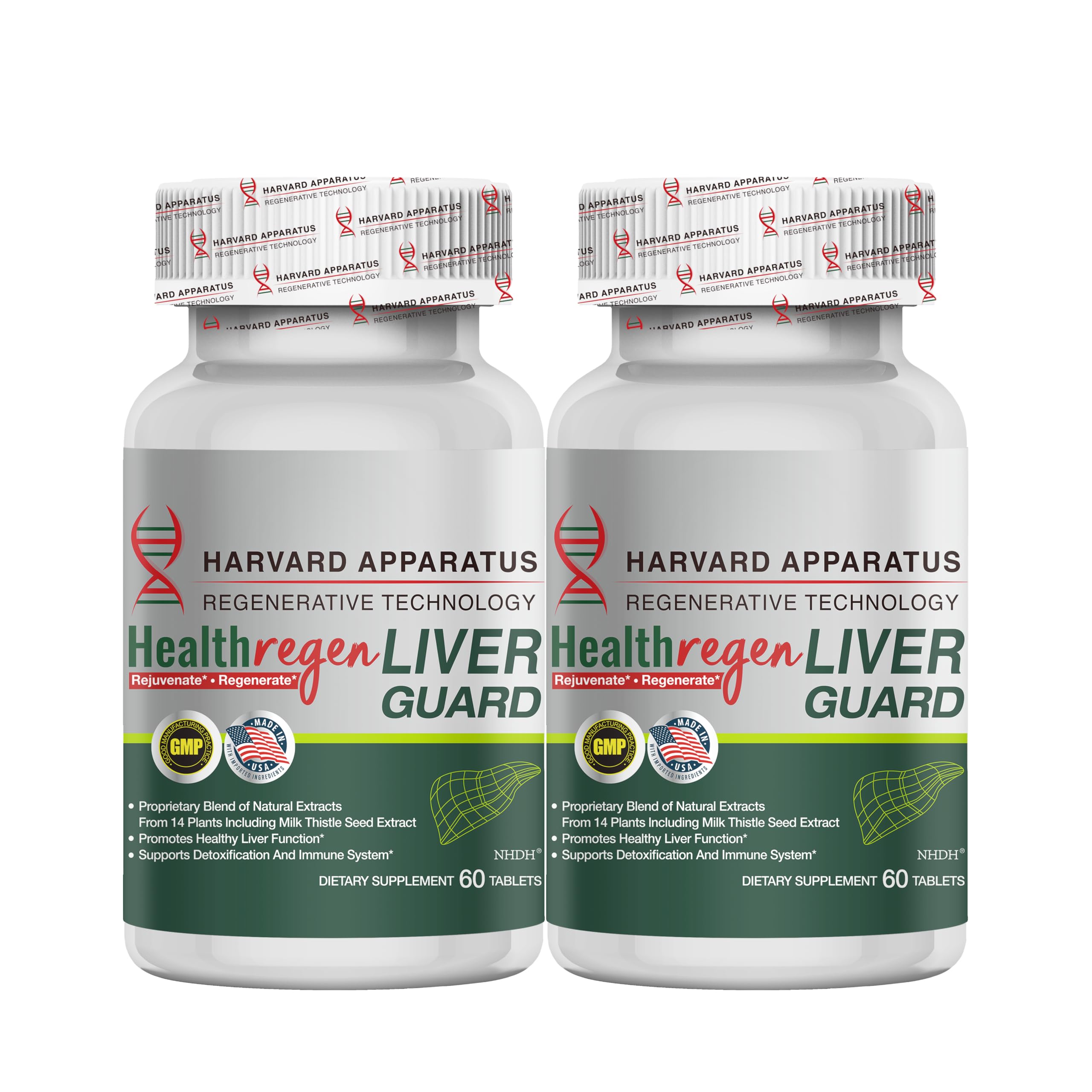 Front packaging of NHDH Harvard Liver Cleanse Detox & Repair, 120 tablets