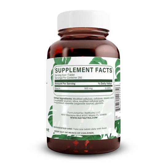 Niacin 500mg time-release capsules
