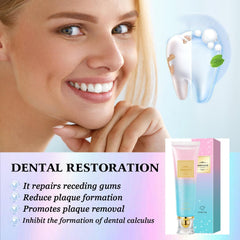 Close-up of toothpaste texture with Niacinamide