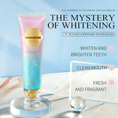 Toothbrush with mint foam and toothpaste