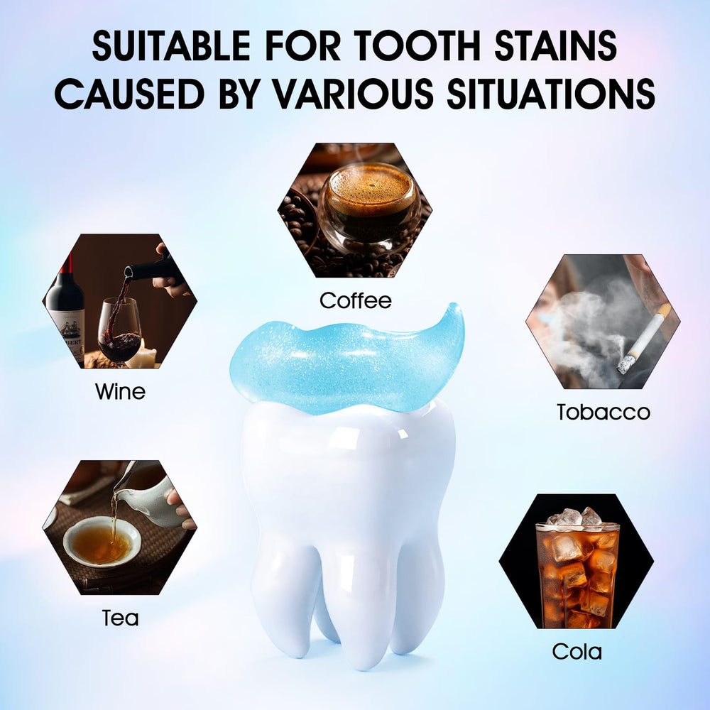 Product packaging and two toothpaste tubes on display