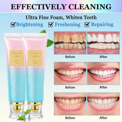 Close-up of Niacinamide Whitening Toothpaste tube