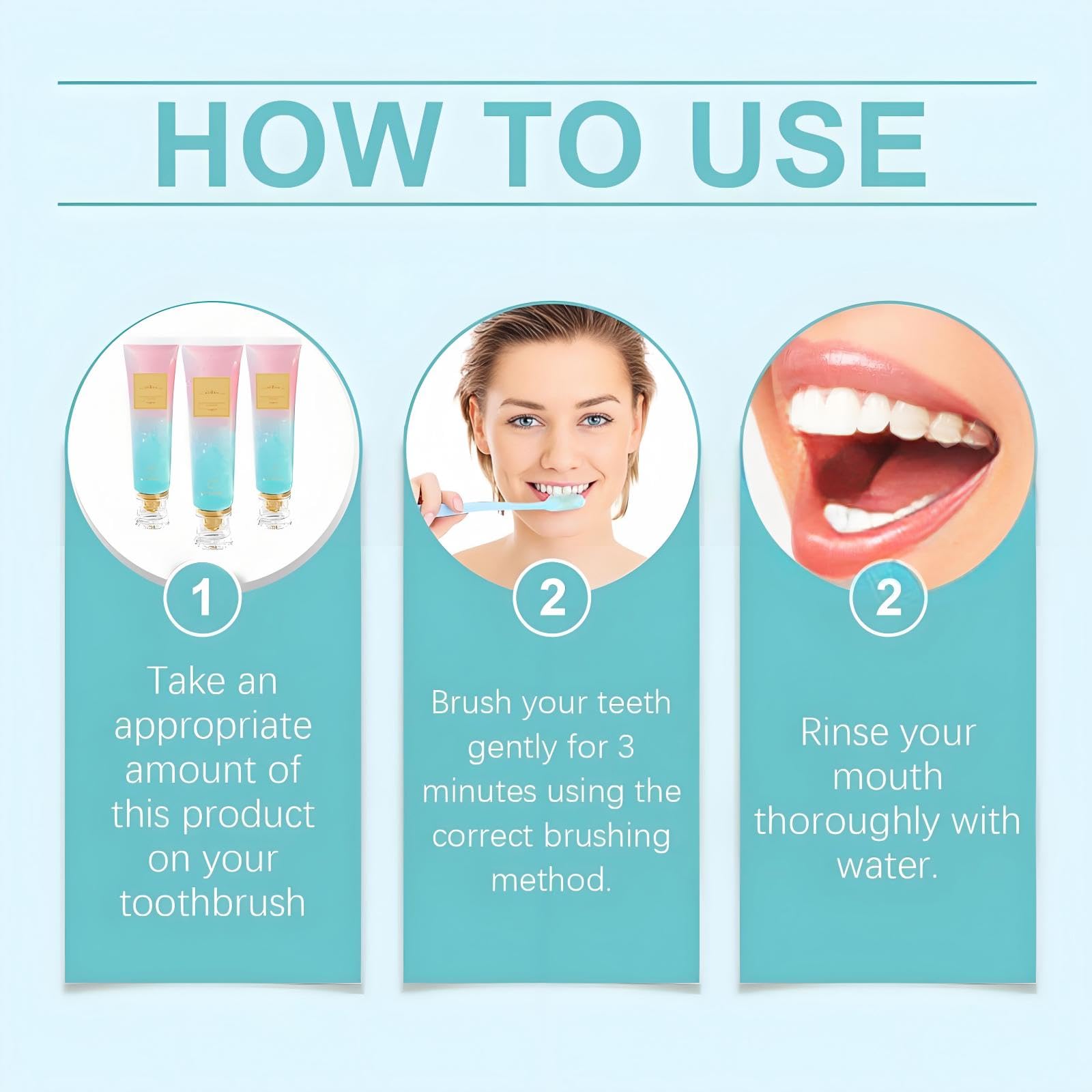 Close-up of toothpaste texture and ingredients