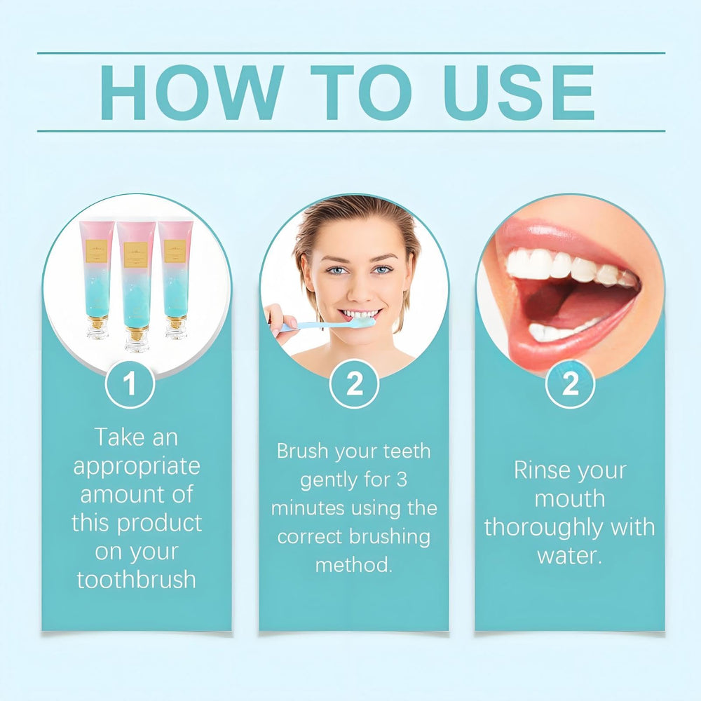 Close-up of toothpaste texture and ingredients