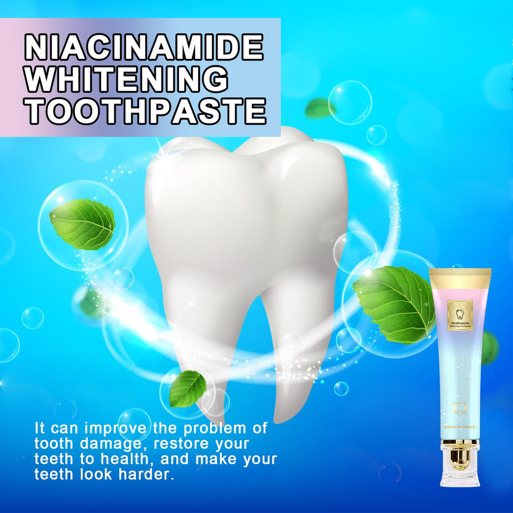 Close-up of toothpaste removing coffee stain from teeth