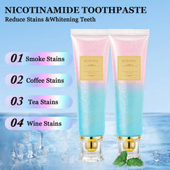 Daily use Niacinamide toothpaste application