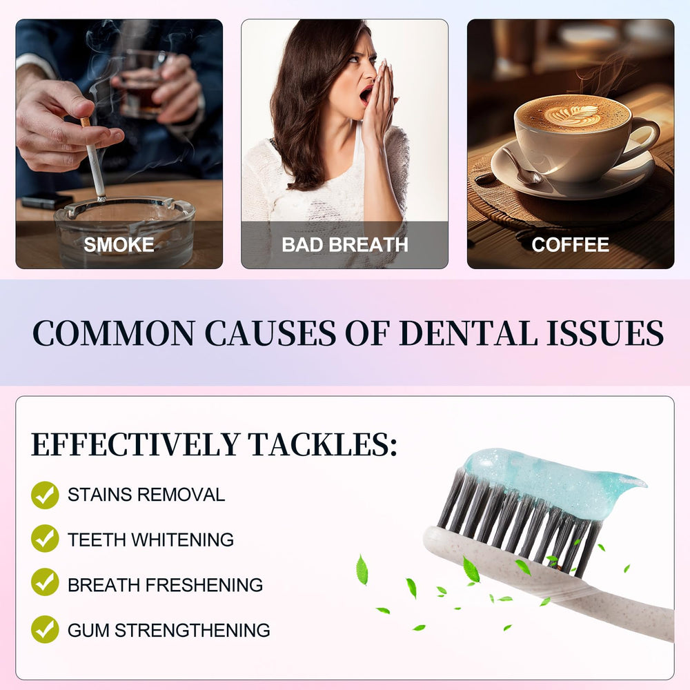 Stain removal from coffee/tea with whitening toothpaste