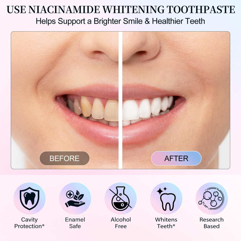 Fresh breath result after using Niacinamide Whitening Toothpaste