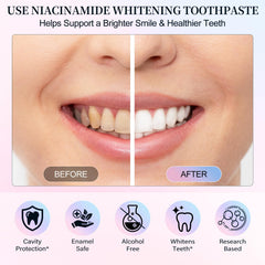 Fresh breath result after using Niacinamide Whitening Toothpaste